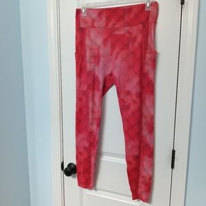 GRRRL Camryn/Kim size, XL, salmon colored mermaid print legging.